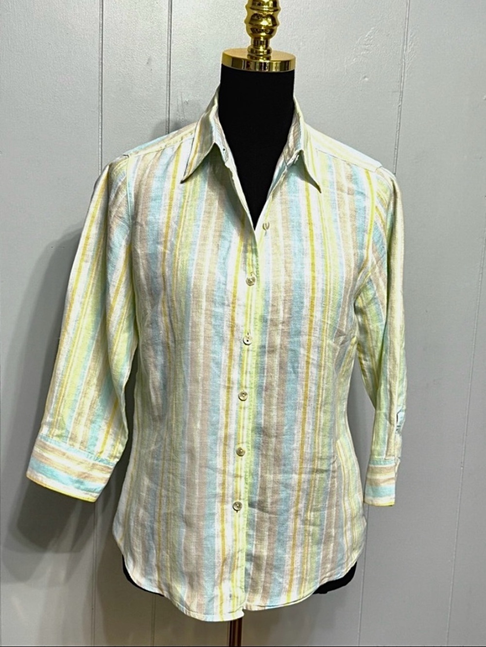 #14) L.L. Bean Pastel Linen Shirt
